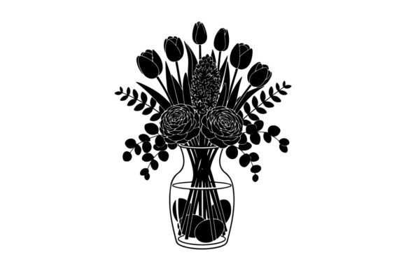 Floral Silhouettes for Festive Design
