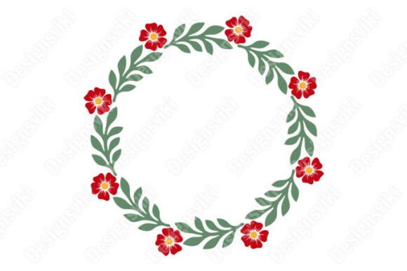 Flowers in a Circle Graphics for Branding