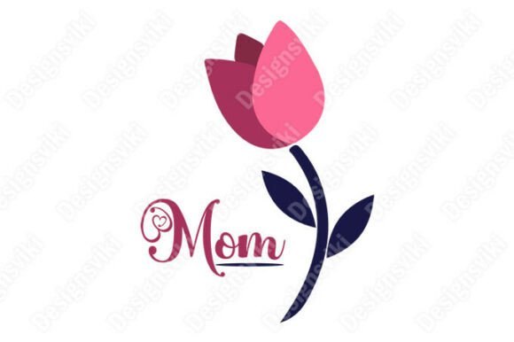 Flowers Mom Vector Graphics for Digital Sellers