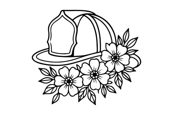 Free Hat with Flowers Clipart Vector