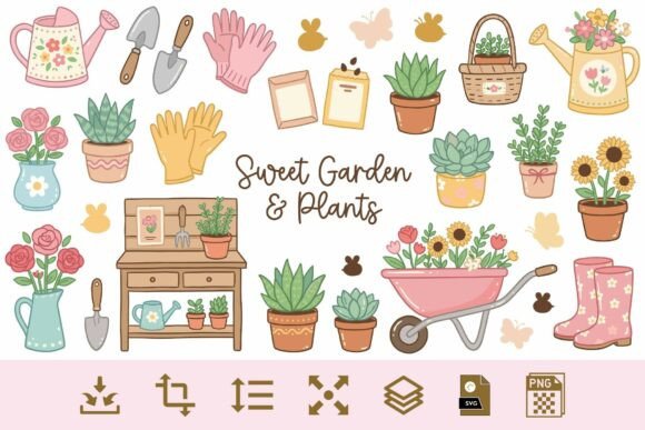 Sweet Garden Graphics for Local Branding