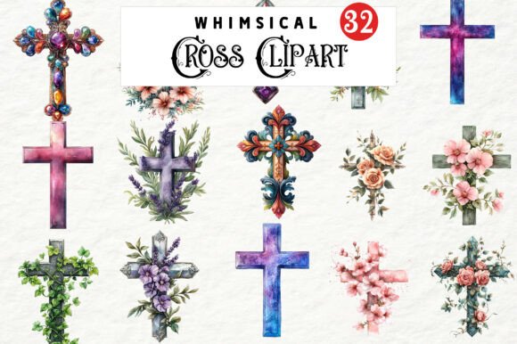 Watercolor Cross Clipart