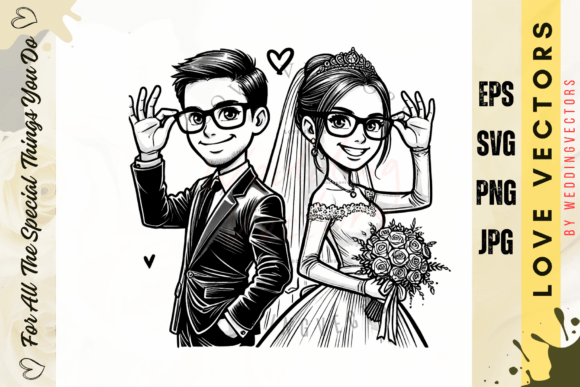 Weddingvectors Graphics for Editorial and Web Design