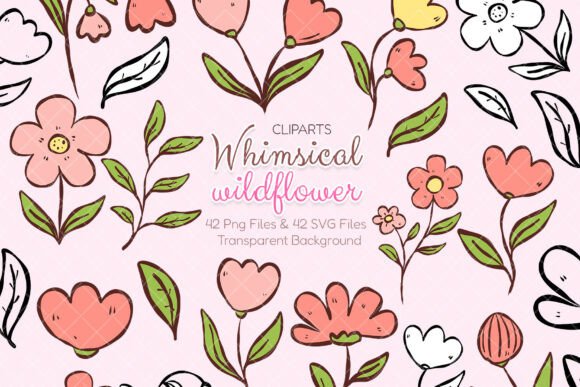 Whimsical Wildflower Graphics for Branding